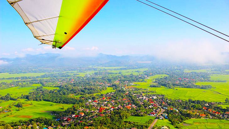 Du ngoạn Chiang Mai bằng máy bay Microlight