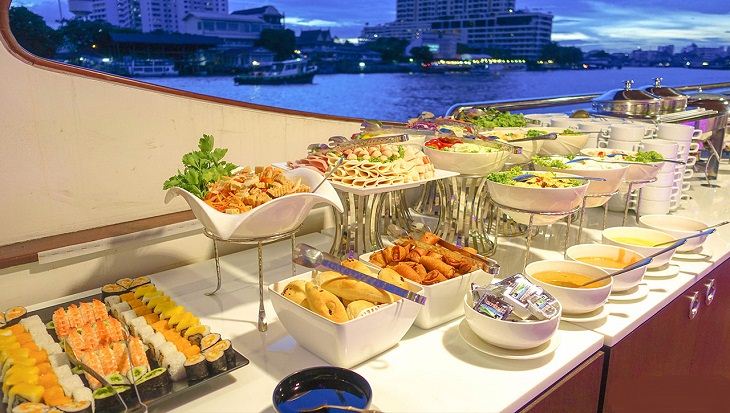 Ăn tối trên du thuyền Wonderful Pearl Bangkok