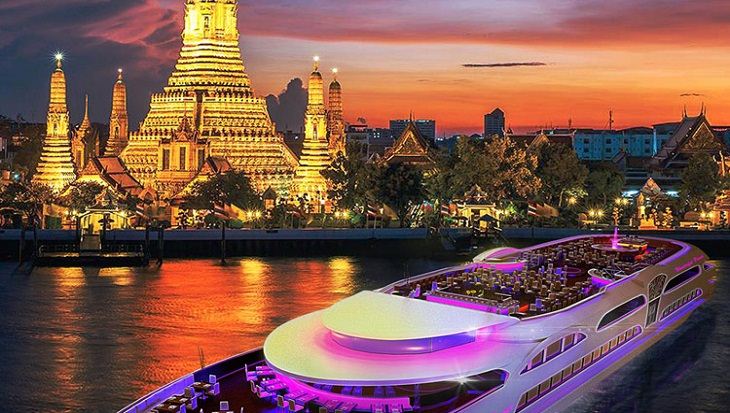Ăn tối trên du thuyền Wonderful Pearl Bangkok