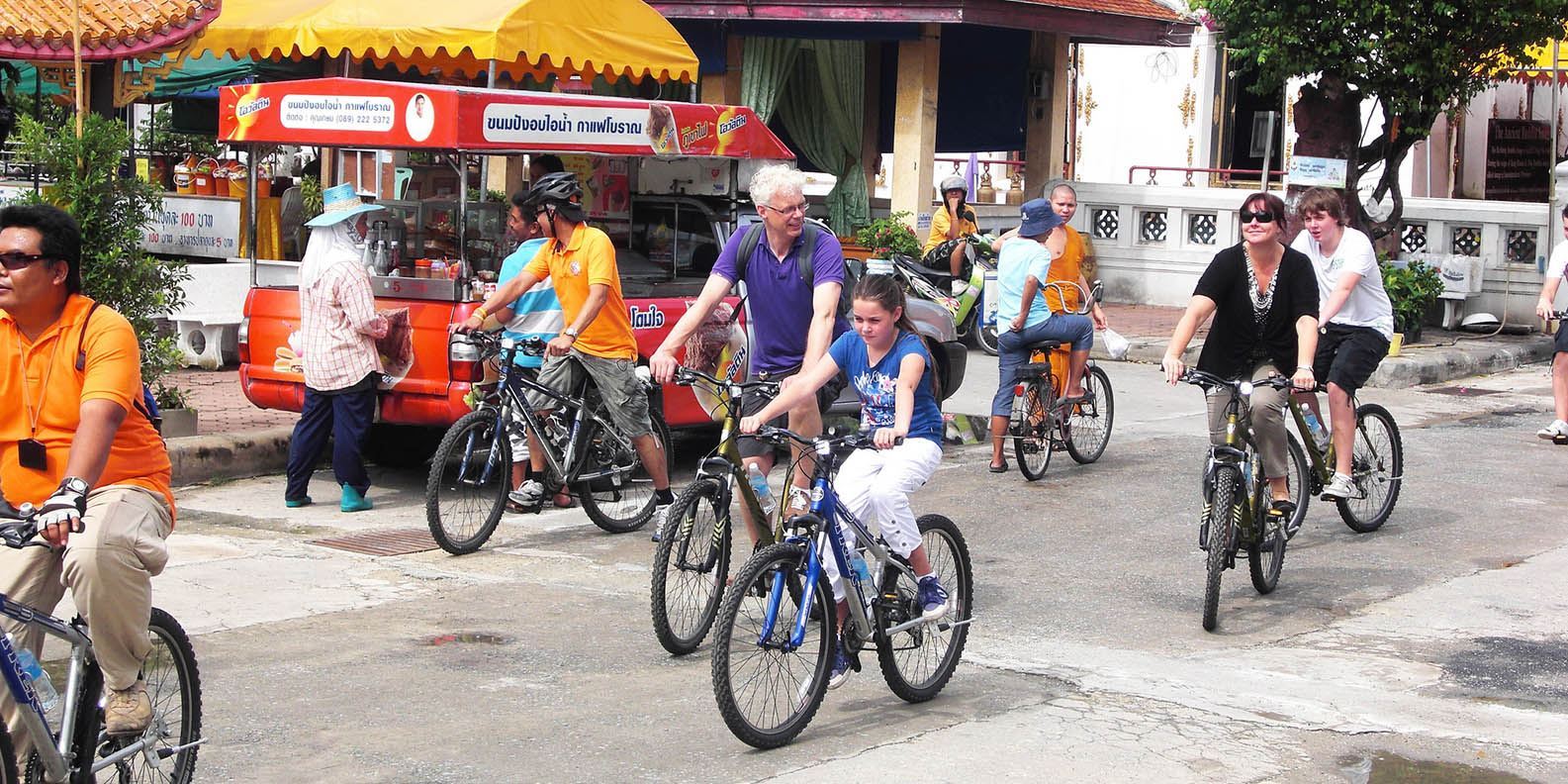 Tour vòng quanh thành phố Bangkok bằng xe đạp