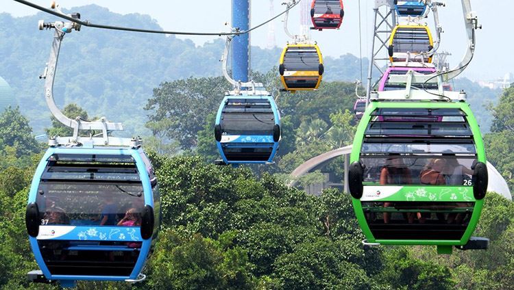 Vé cáp treo Singapore Mount Faber - Sentosa