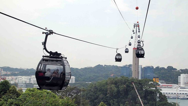 Vé cáp treo Singapore Mount Faber - Sentosa