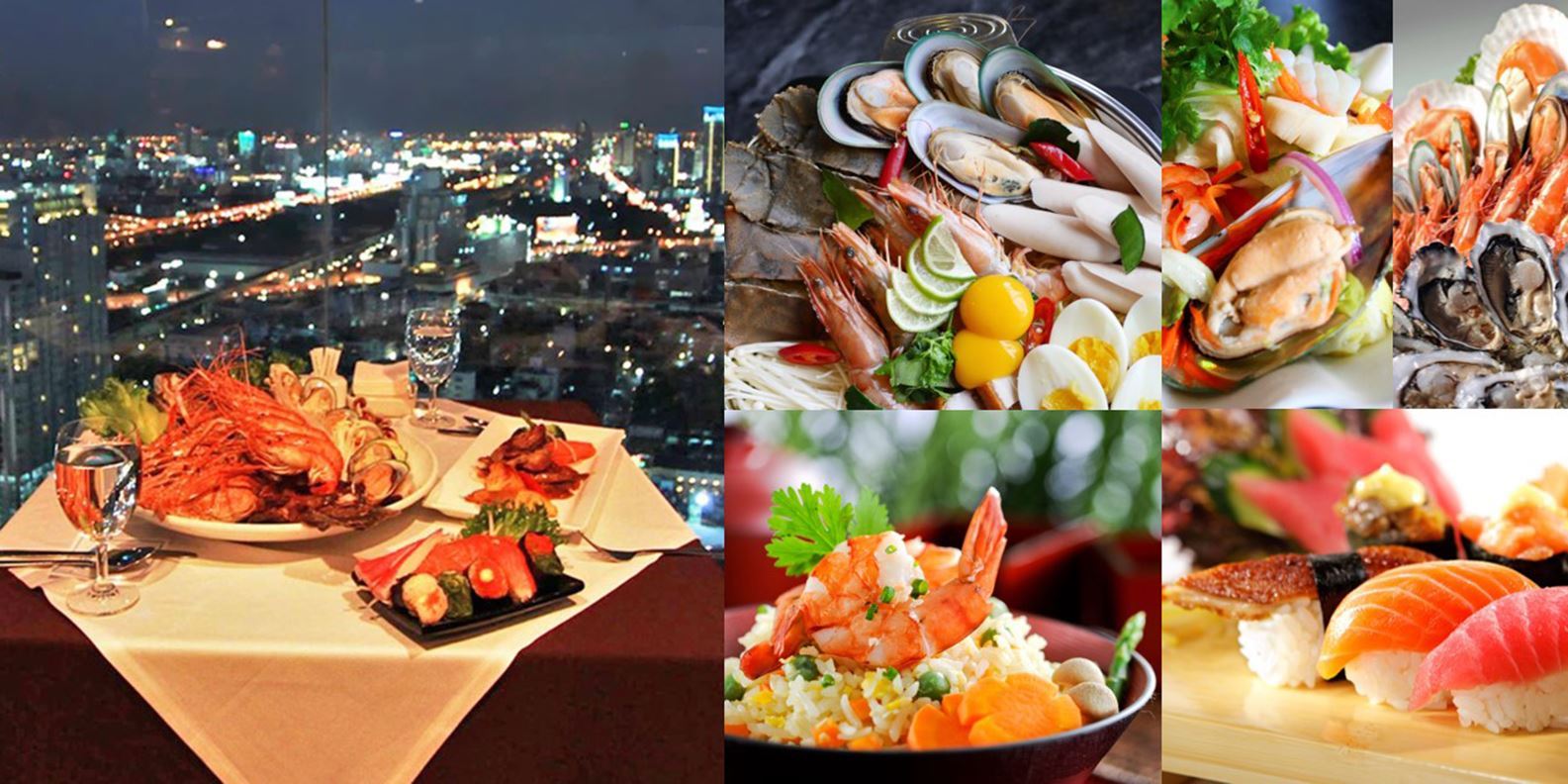 Buffet hải sản Baiyoke Sky tầng 75