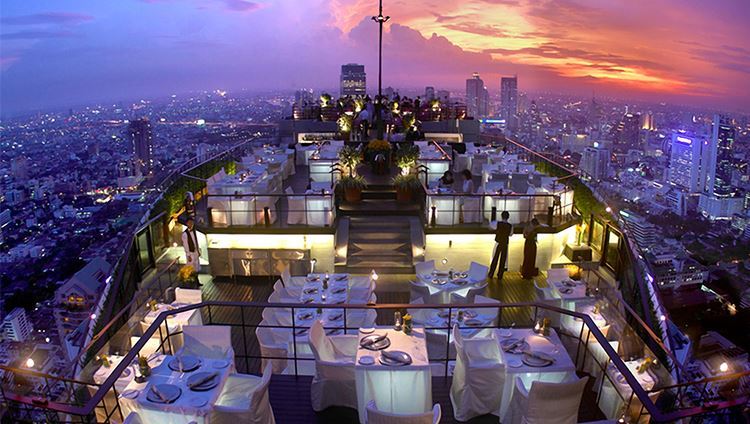 Ăn tối nhà hàng Vertigo and Moon Bar Bangkok
