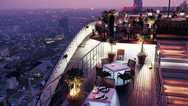 Ăn tối nhà hàng Vertigo and Moon Bar Bangkok