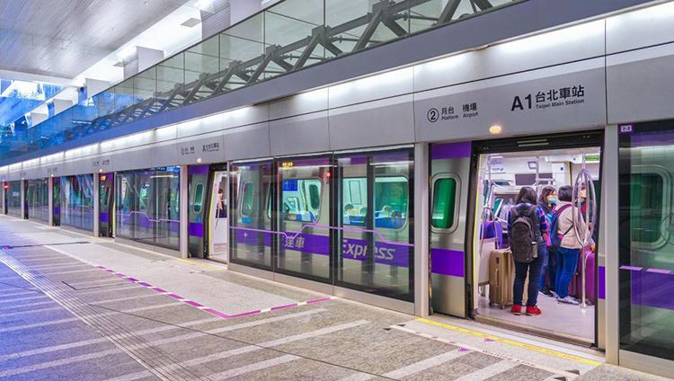 Vé tàu MRT sân bay Taoyuan về Taipei