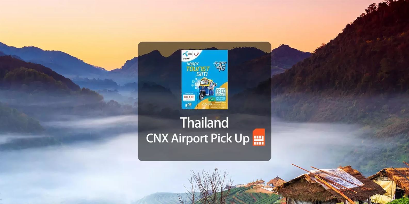 Sim 4G Chiang Mai nhận tại sân bay Chiang Mai