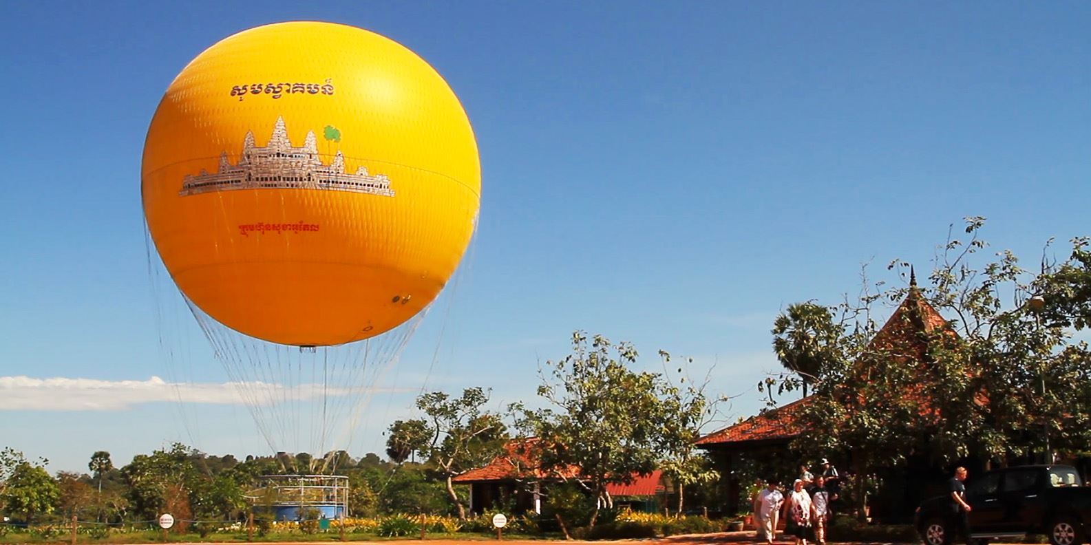 Du ngoạn Siem Reap bằng khinh khí cầu