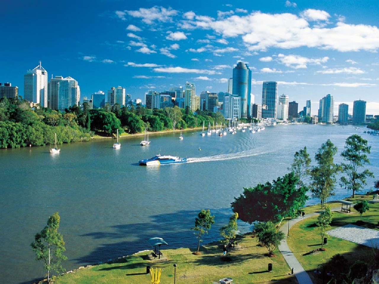 Brisbane City Tour with  Brisbane River Cruise