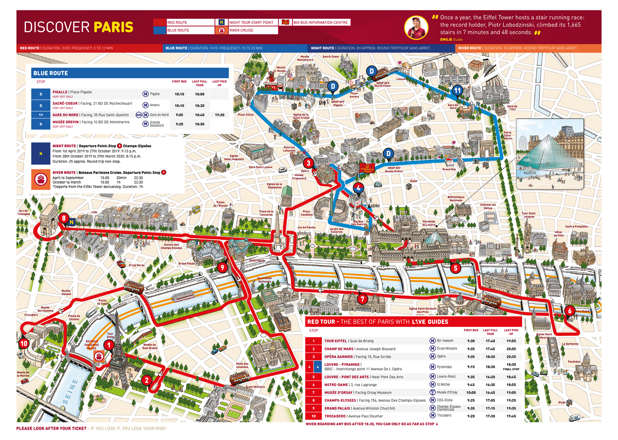 Paris Hop-on & Hop-off Bus