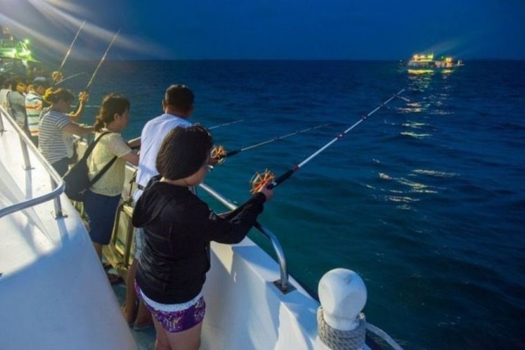 Tour lặn mũ và câu mực đêm