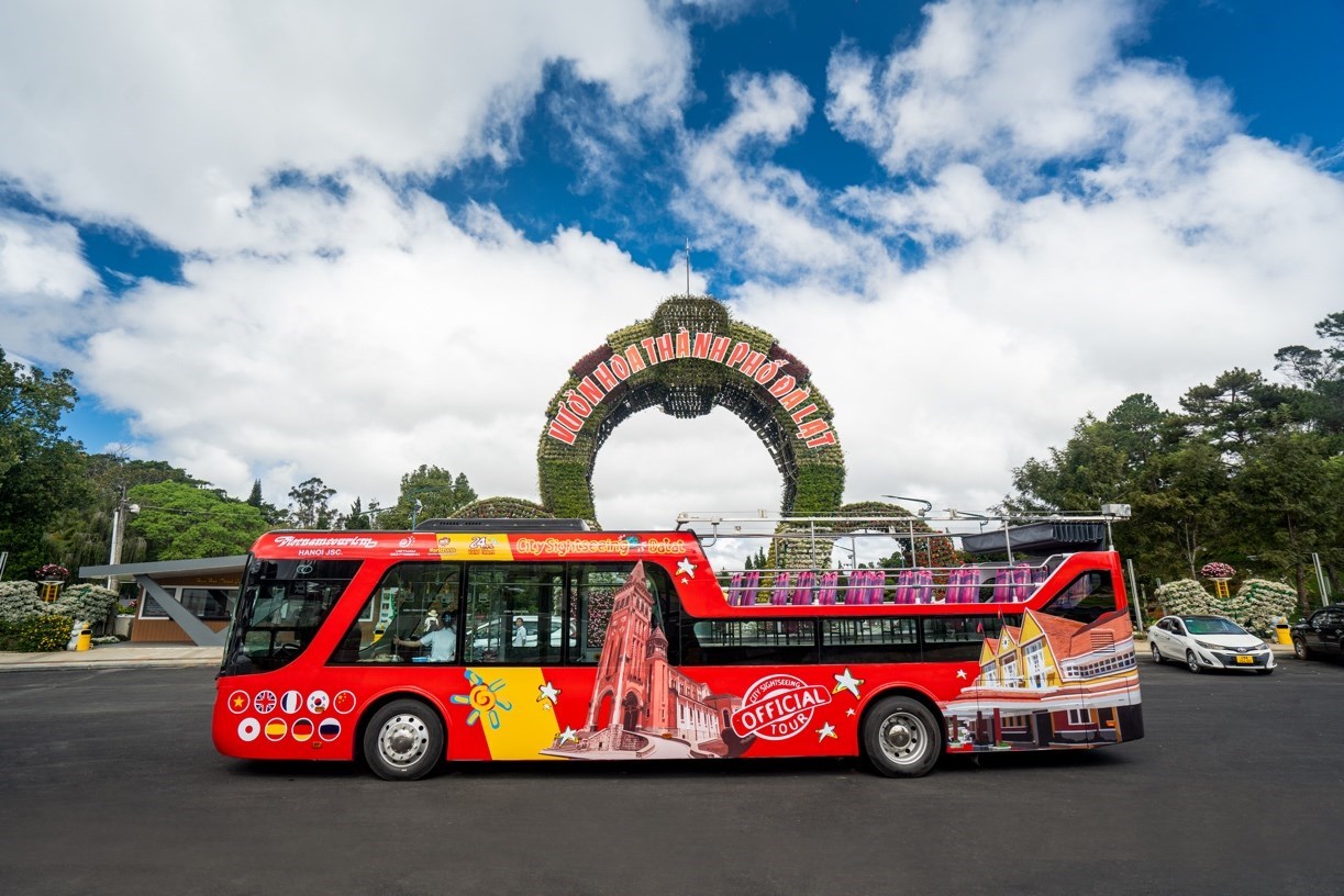 Xe Bus 2 tầng - Tham quan Đà Lạt