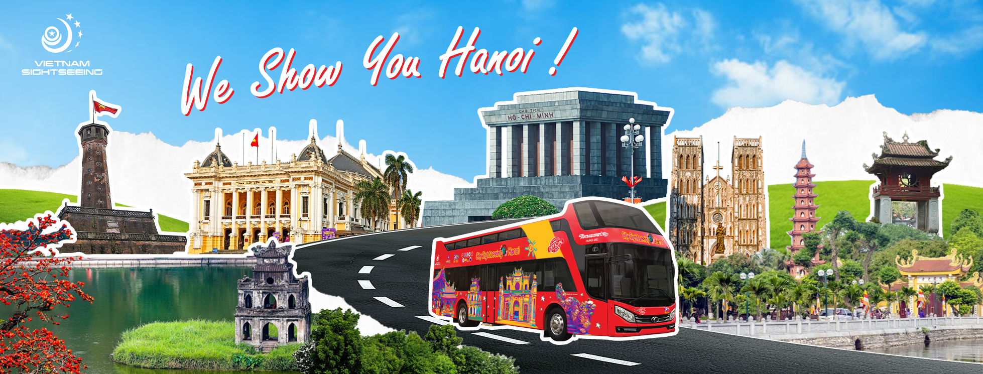 Xe Bus 2 tầng - Tham quan Thủ Đô Hà Nội