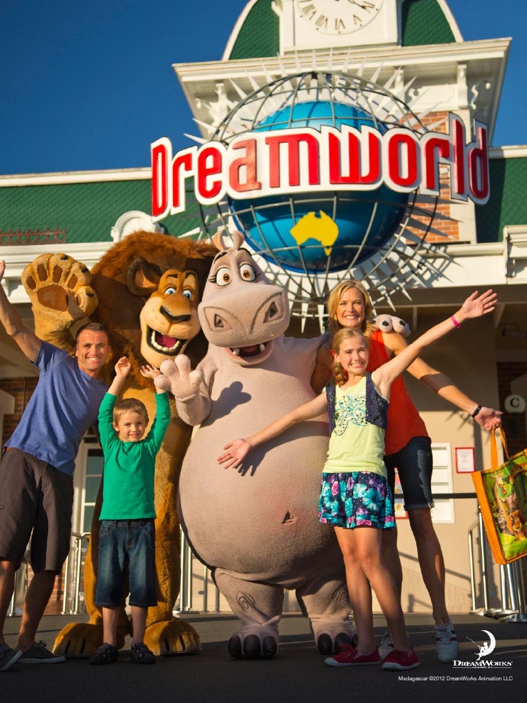 Dreamworld với xe đưa đón từ Brisbane