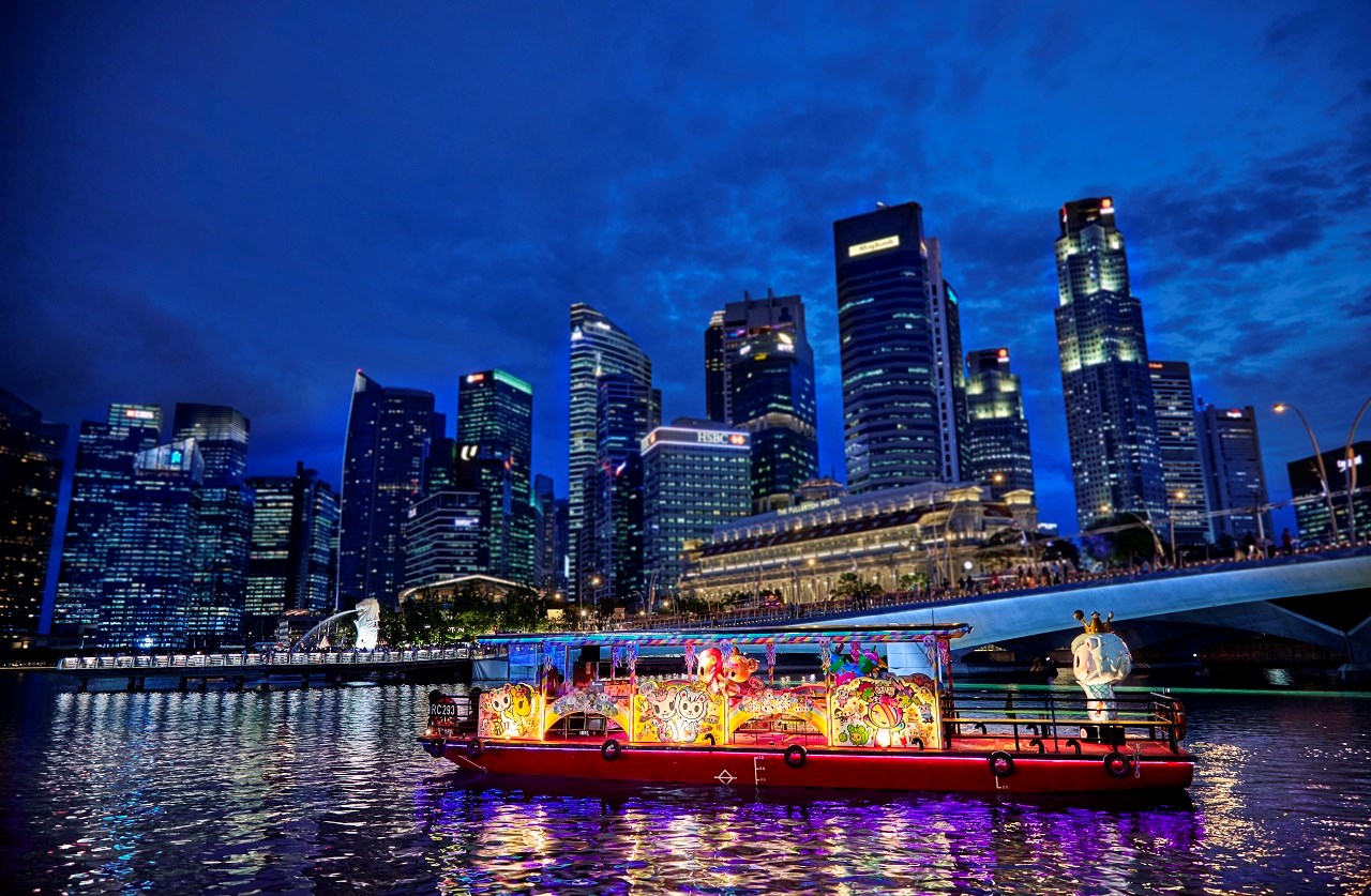 Du ngoạn trên sông Singapore bằng tàu WaterB