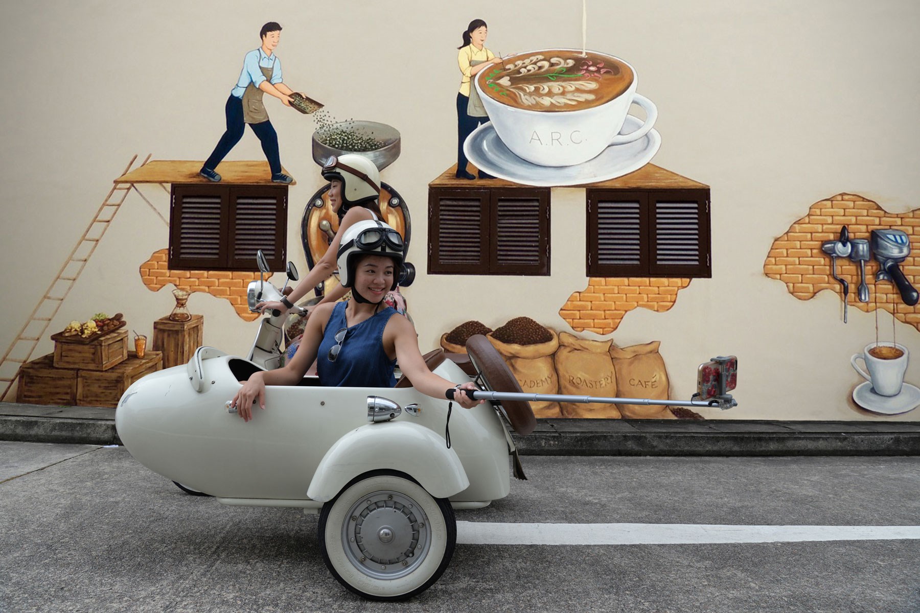 Tham quan di sản Singapore trên chuyến xe ba bánh 