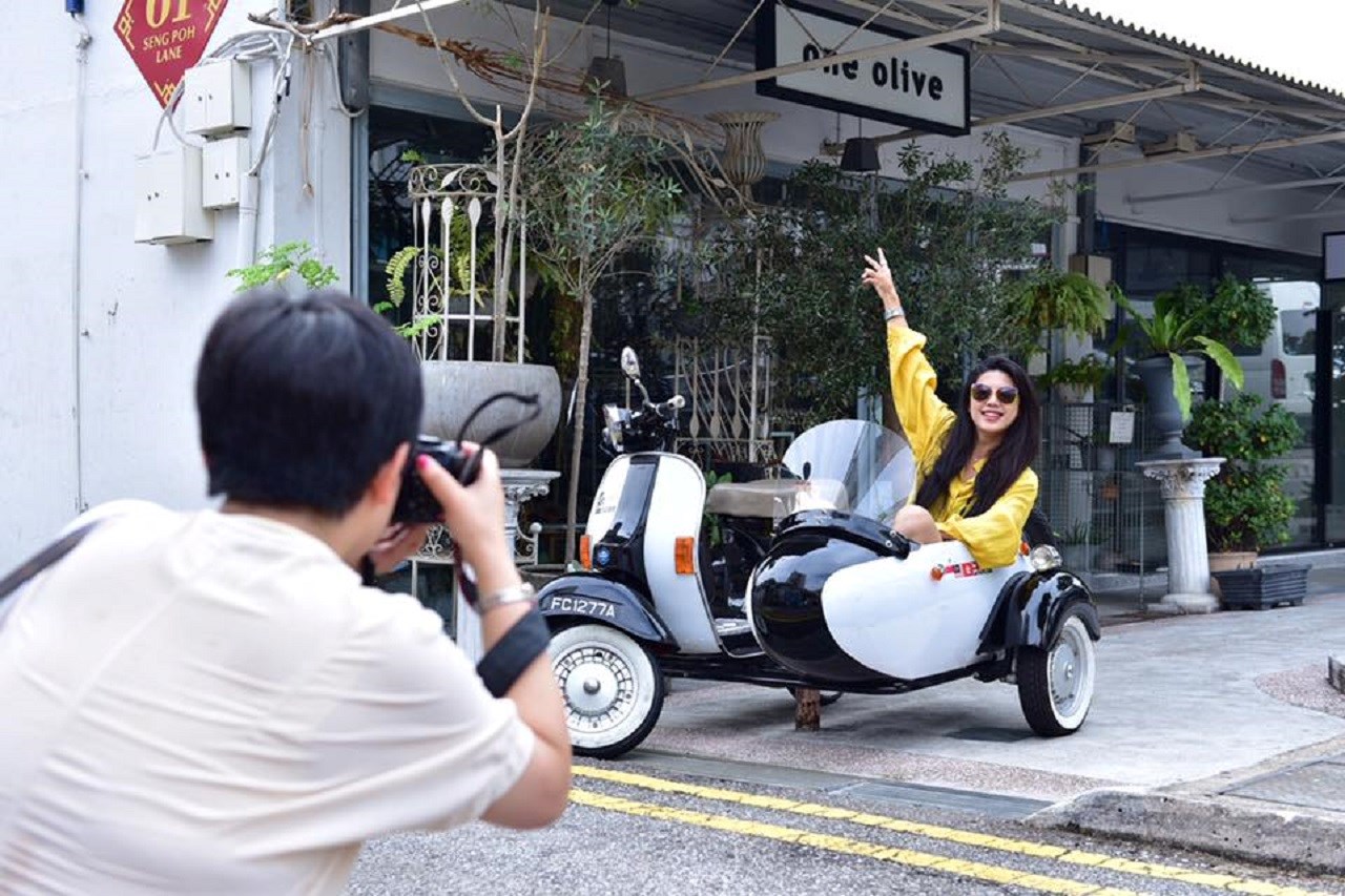 Tham quan di sản Singapore trên chuyến xe ba bánh 