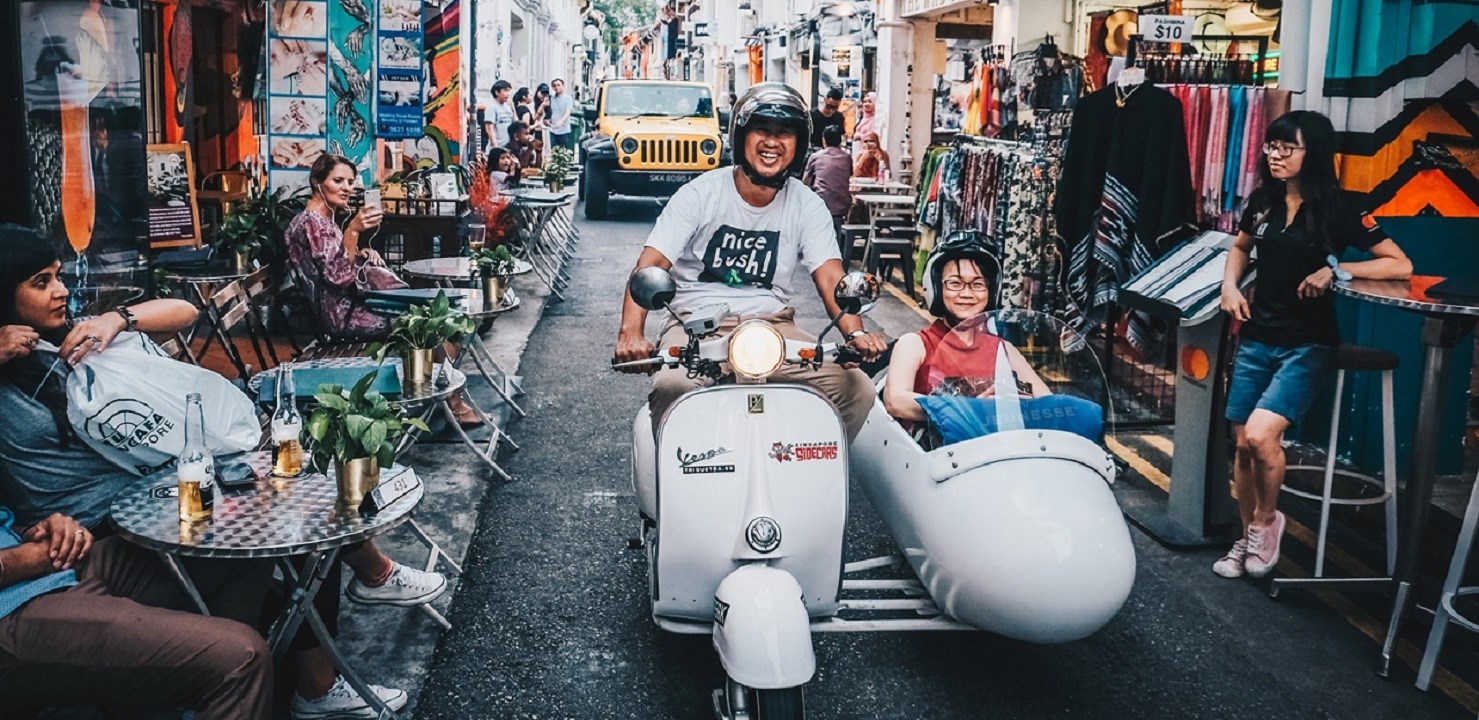 Tham quan di sản Singapore trên chuyến xe ba bánh 