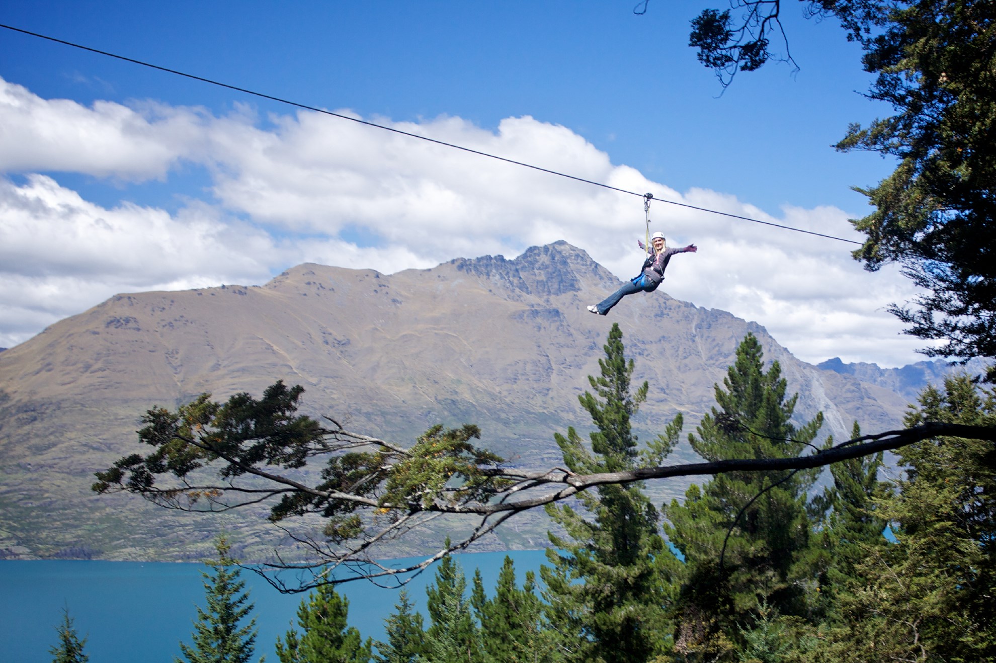 Trượt Zipline ở Queentown